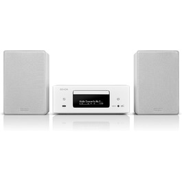 Компактна система Denon CEOL N-12DAB, HiFi, CD-програвач, потокове передавання, мультирум, Bluetooth, WLAN, DAB, Білий