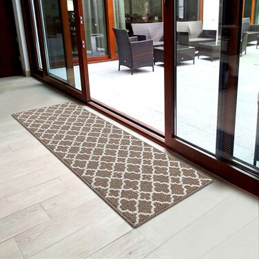 Нековзна килимова доріжка SHACOS 60х180 см коричнева