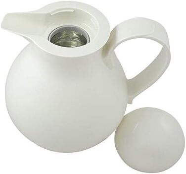 Термос Helios Nostalgie 1L, білий - підтримує температуру до 6 годин, для чаю та кави