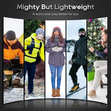 Електричний грієчка Feebee USB-C 5200 mAh з Power Bank, 3 режими нагріву, білий (чорний)