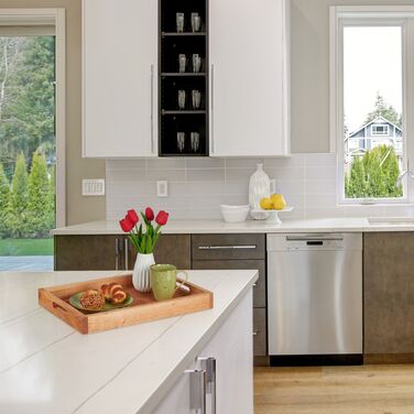 Сервірувальний піднос Relaxdays з горіхового дерева