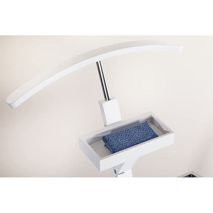 Сучасний чоловічий вішак для одягу з полицею для штанів та місцем для прикрас, білий