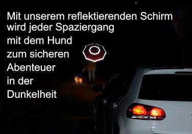 Швидка безпека для походів Трекінгова парасолька Відкрита-закрита автоматична штормонепроникна світловідбиваюча стрічка Pink