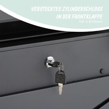 Скрінька для листів Relaxdays з відсіком для газет