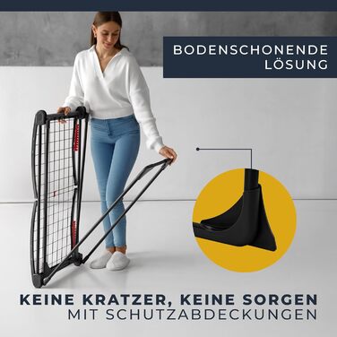 Розкладна сушарка для білизни XXL, 20 м сушильної поверхні, економна, стабільна, чорна з прищіпками (Чорна Невада)