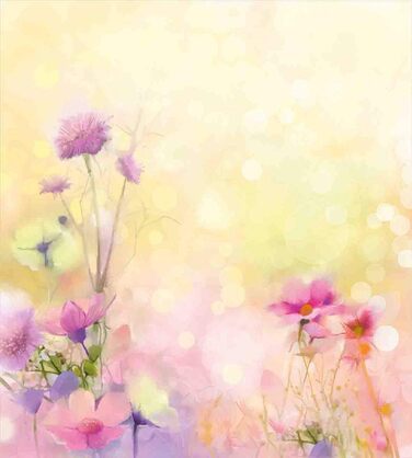 Набір квіткових підковдр для односпальних ліжок, вінтажний цвіт магнолії, захист від кліщів, алергіки, підходить з наволочкою, (230 x 220 см - 70 x 50 см, рожевий блідо-жовтий)