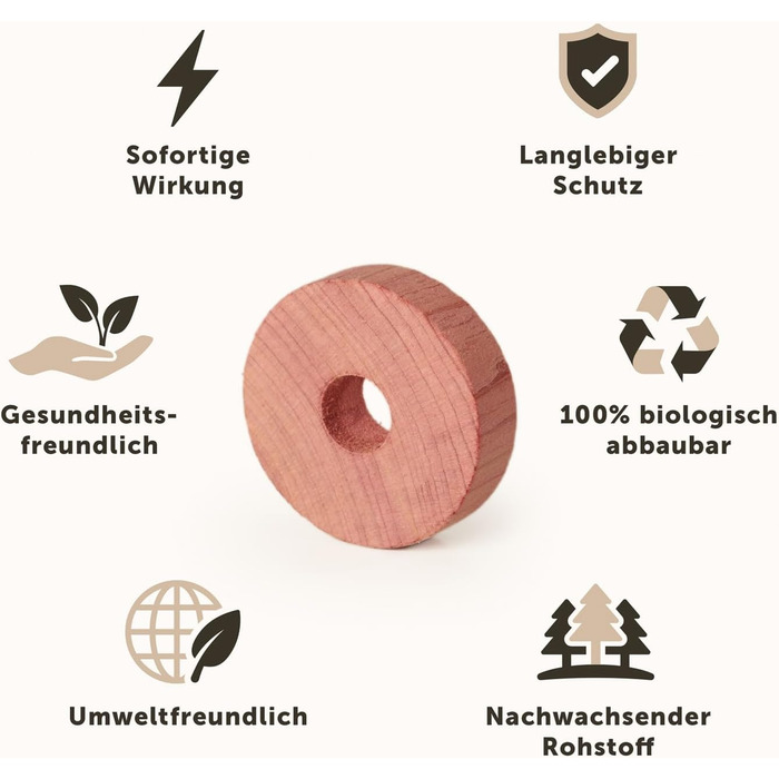 Набір вішалок для одягу Blumtal, 40 шт. з дерева, з обертовим металевим гачком, захист від молі, антиковзаюча поверхня