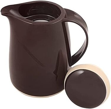 Термос Helios Wave, 1,5 л, пластик, білий, з кришкою-гвинтом, придатний для миття в посудомийній машині, чашка-термос 300 мл