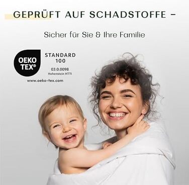 Ковдра стегане 135x200 см, мікрофібра, 300 GSM, сертифікат Oeko-Tex, для алергіків, дихаюча, виготовлена в ЄС, пральна, ковдра для сну