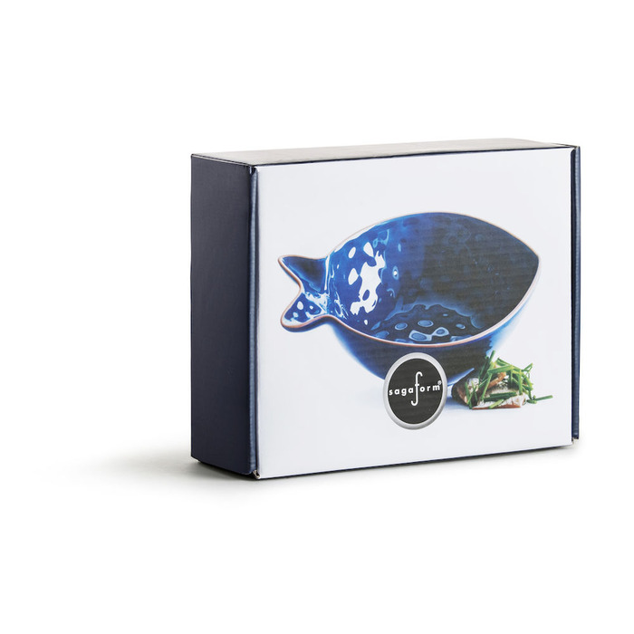 Маленька миска з морепродуктами 18х15х6 см блакитна Sagaform