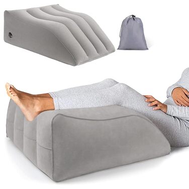 Надувний валіумний подушник для ніг, подушка-клинок для сну, подушка для ніг для покращення сну та кровообігу