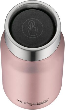 Термокружка THERMOcafé by THERMOS TC 0,35л, нержавіюча сталь, з ізоляцією, для кави на виніс, не протікає, 350000 мл, BPA-free, Rose Gold Mat