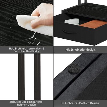 Підставка для принтера з ящиком для документів, органайзер на стіл для офісу та дому, чорний