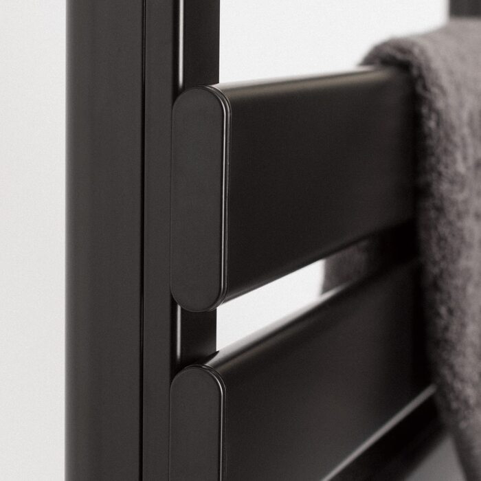 Електричний рушникосушарка CREATE / WARM 500W, чорний, з ніжками, 103x55x5 см, термостат, низьке споживання