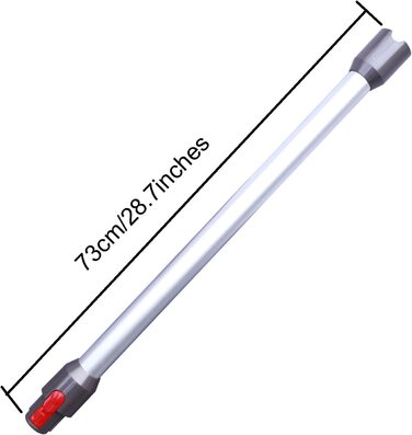 Регульована Подовжувальна трубка lrfdress телескопічна трубка для штангового пилососа Dyson V7 V8 V10 V11 Заміна акумуляторного пилососа ( Срібна Подовжувальна трубка)