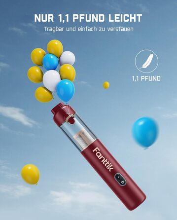 Акумуляторний автомобільний пилосос Fanttik Slim V8 APEX, портативний ручний міні-пилосос RobustClean™ 4-в-1, потужність всмоктування 19000 Па/45 AW, 2 режими роботи, для авто, офісу та клавіатур (Червоний)