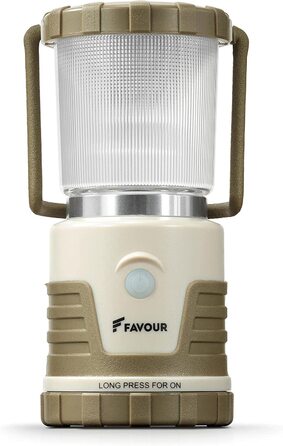 Світлодіодний ліхтар для кемпінгу IP64 водонепроникний, протиударний, портативний ліхтар для кемпінгу, працює від батареї, 4 різних режими освітлення, включаючи режим світіння, знімна кришка (380 люмен), 0434