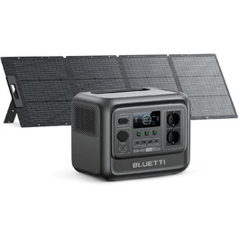 Портативна електростанція BLUETTI Elite 100 з сонячною панеллю 200W: 1024Wh, LFP акумулятор, 1800W (3600W пік), для кемпінгу та резервного живлення