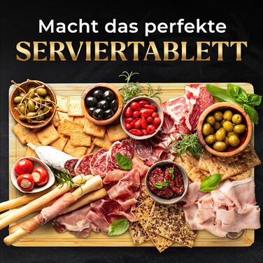 Дерев'яний обрізний стіл Deer & Oak XXXL 60x40x3.2 см - Преміум якість, для кухні, бамбуковий, з сафторізами, двосторонній, з боковими ручками