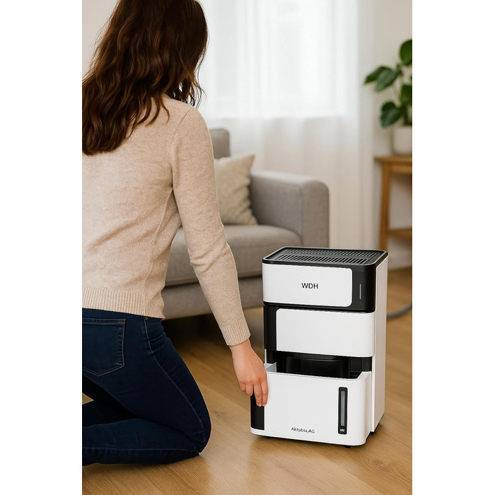 Зволожувач повітря Aktobis WDH-214US - тихий, з цифровим дисплеєм та Wi-Fi, до 8 л/добу