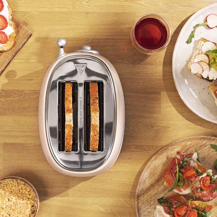 Тостер Cecotec Toast&Taste 800 Vintage Light: 850 Вт, 2 слоти, нержавіюча сталь, зелений, вінтажний стиль