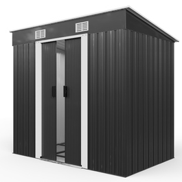 Садовий сарай Антрацит Метал 196x122x182см