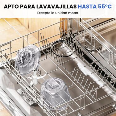 Подрібнювач LINKChef електричний 1.5л, скляна чаша, сталеві ножі, 2 швидкості, для м'яса, фруктів, овочів та дитячого харчування, сріблястий