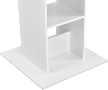 Барний стіл квадратний 110x70x70см Стіл для бістро з 3 полицями Барний стіл Барна стійка Стійка біла