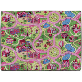 Килимок для ігор Primaflor-міцний дитячий килимок-високоякісний килимок для дитячої кімнати - Килимок для ігор для хлопчиків і дівчаток - SWEET CITY-140x200 см (160x200 см (1 упаковка))