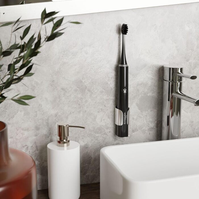 Електрична зубна щітка My Variations чорна: 5 режимів, таймер 2 хв, акумулятор до 1 місяця, 1 насадка