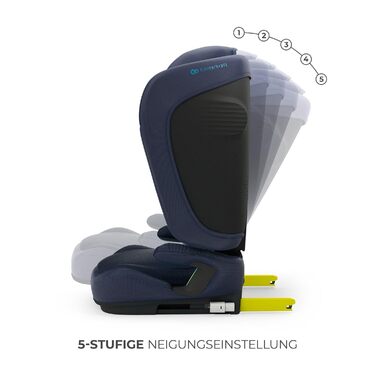 Автокрісло Kinderkraft UNITY 2 i-Size, 100-150 см, 3,5-12 років, регульована підголівник, AIR FLOW, 5 положень спинки, блакитне