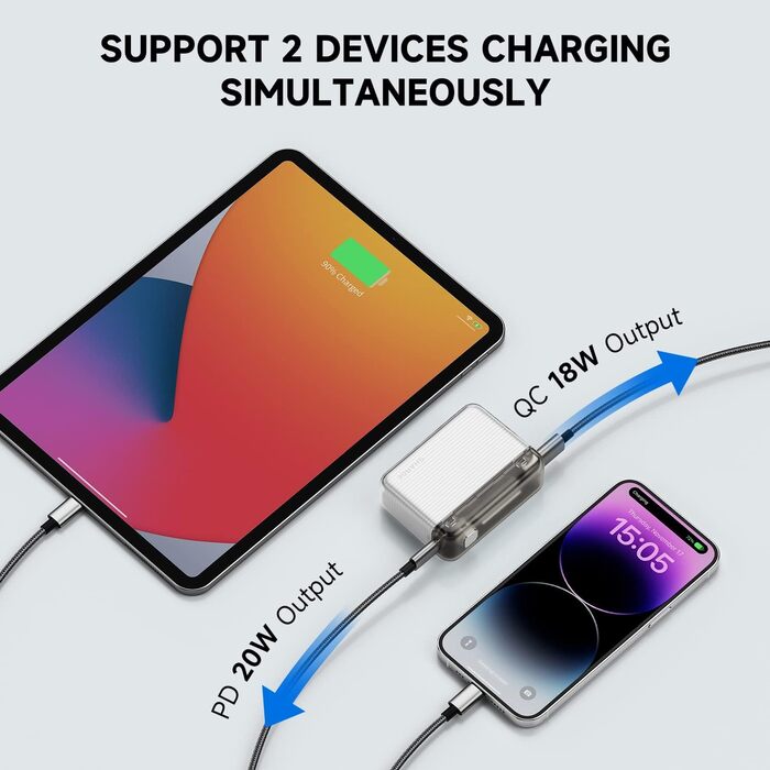 Міні-павербанк Shargeek Sharge Flow 10000 мАг, 20 Вт USB-C, подвійний вихід, сумісний з iPhone/Samsung/iPad