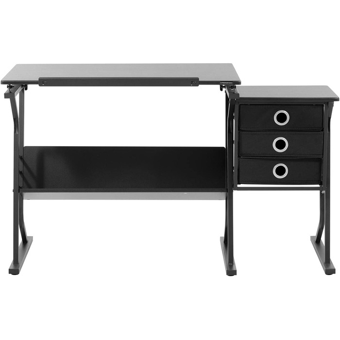 Стіл для креслення Fromm & Starck StarDesk39 - 90 х 60 см, з регулюванням нахилу і висоти, з табуретом і приставним столиком, столом архітектора, робочим столом, офісом