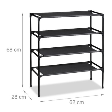 Розеткова система Relaxdays Shoe Rack 4 рівня