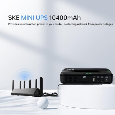 Джерело безперебійного живлення Mini UPS UPS для маршрутизатора, 10400