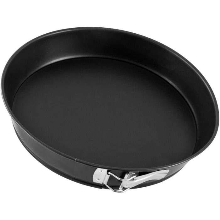 Форма конічна пружинна 32 см ЧОРНИЙ МЕТАЛІК, форма для випічки з плоским дном, форма для випічки з високоякісним антипригарним покриттям, (колір чорний), кількість 1 шт. (комплект з пружинною формою Ø 30 см), 6530