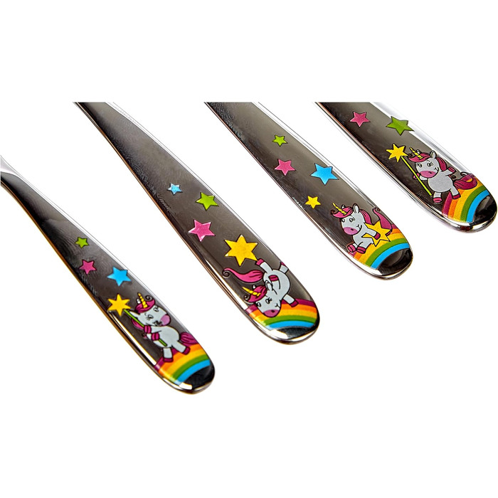 Набір дитячого посуду WMF Paw Patrol 6-частинний з нержавіючої сталі, від 3 років, Cromargan® та набір посуду з єдинорогом