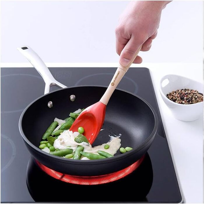 Сковорода LE CREUSET з антипригарним покриттям, алюміній, 24/28 см, для всіх плит (включно з індукцією), антрацит/срібло