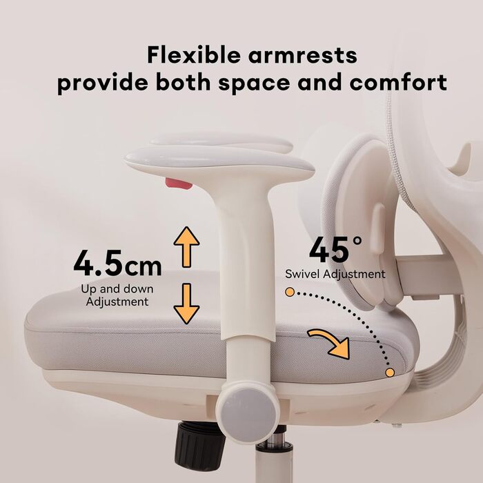 Крісло офісне MUSSO T30 ергономічне, регульоване, сітка, сіре