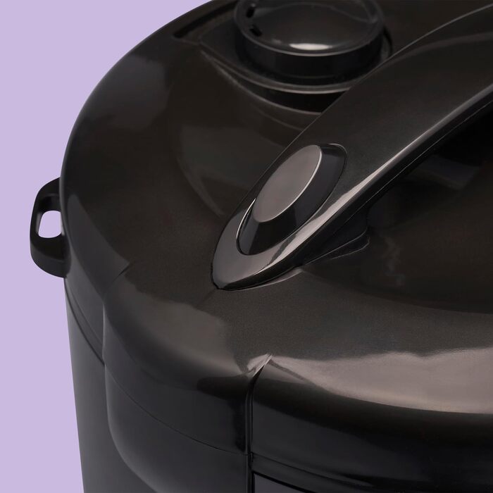 Рисварочний та пароварка Reishunger з керамічним покриттям 1.2L, чорний - для 1-6 осіб, з підігрівом та аксесуарами