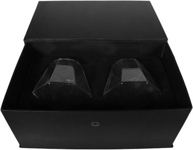 Набір склянок для віскі Diamant Gläser (2 шт), жовті, поворотні, у подарунковій коробці