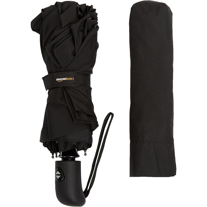 Автоматична парасолька для подорожей Domopolis Basics, чорний