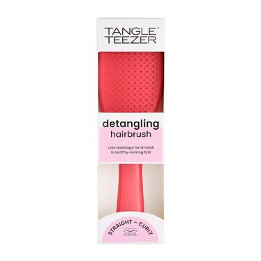 Щітка для вологого розплутування Tangle Teezer, щітка для волосся без висмикування для вологого та сухого волосся, щітка для масажу шкіри голови Wet Brush (рожевий пунш, звичайна)