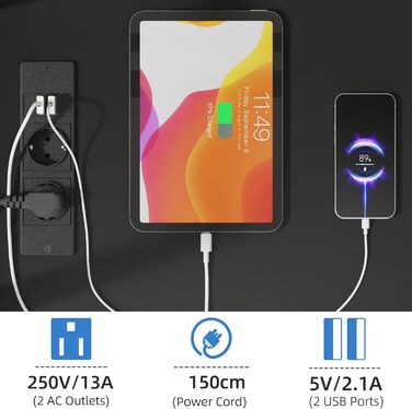 Підставка для телевізора на колесах з ящиком, чорна, 140 см. Підходить для телевізорів 32-75 дюймів