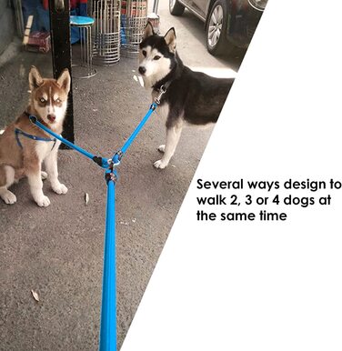 Повідець для собак 2/3/4, нейлонова плетена мотузка для вигулу собак, регульований повідець без заплутування, повідець для собак