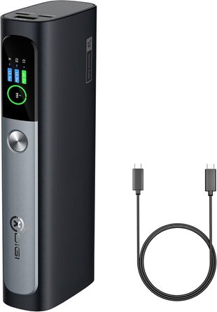 Вт, 3 порти, дисплей, сумісний з iPhone, Samsung, MacBook, Dell, 20000mAh 130