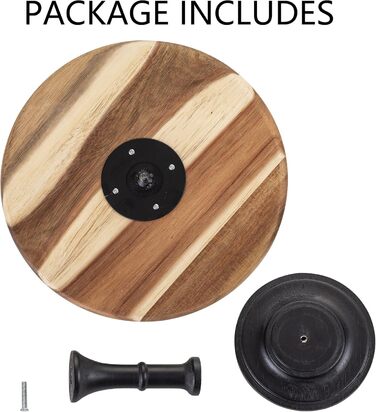 Підставка для тортів Nuptio Rustikaler: дерев'яна, діаметр 25 см, для весілля, дня народження, дитячого свята