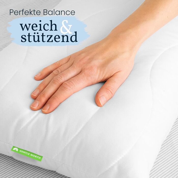 Подушка для сну на боці Gentle North 40x145 см, довга анатомічна подушка для тіла з мікроволокном, що миється, для дорослих