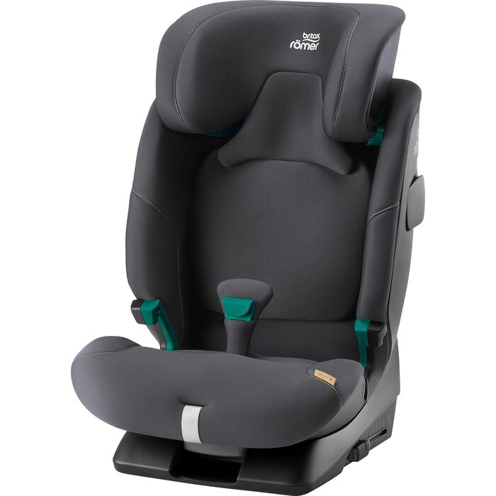 Дитяче автокрісло BRITAX RMER ADVANSAFIX 2 Z-LINE, для дітей зростом від 76 до 150 см (i-Size) з ISOFIX і без, від 15 місяців до 12 років, (Midnight Grey)