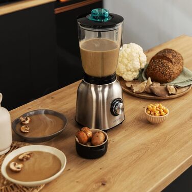 Стаціонарний блендер Cecotec Power Black Titanium 2500MAX Go – 2500 Вт, титанове покриття, 1,8 л, 5 швидкостей + пляшка